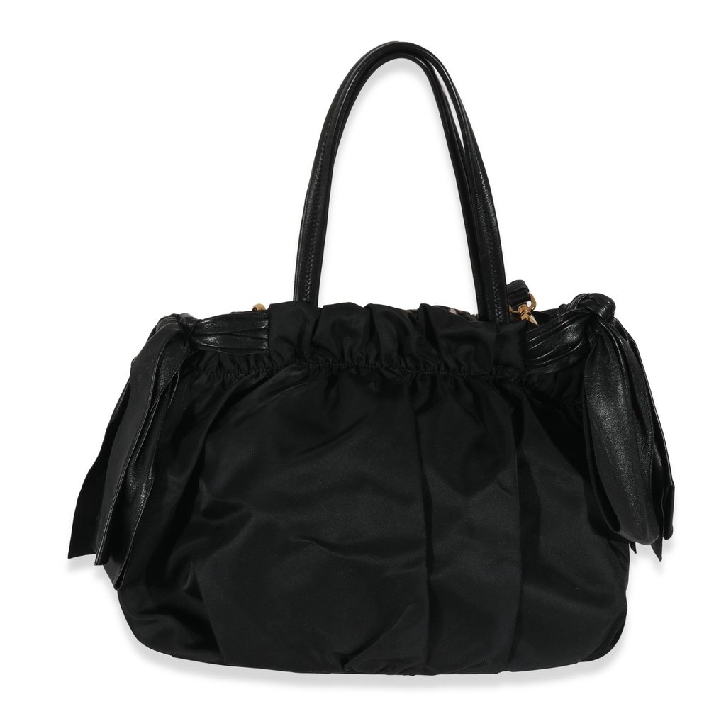 Prada Black Pink Python Print Medium Pitone Hobo - image 3